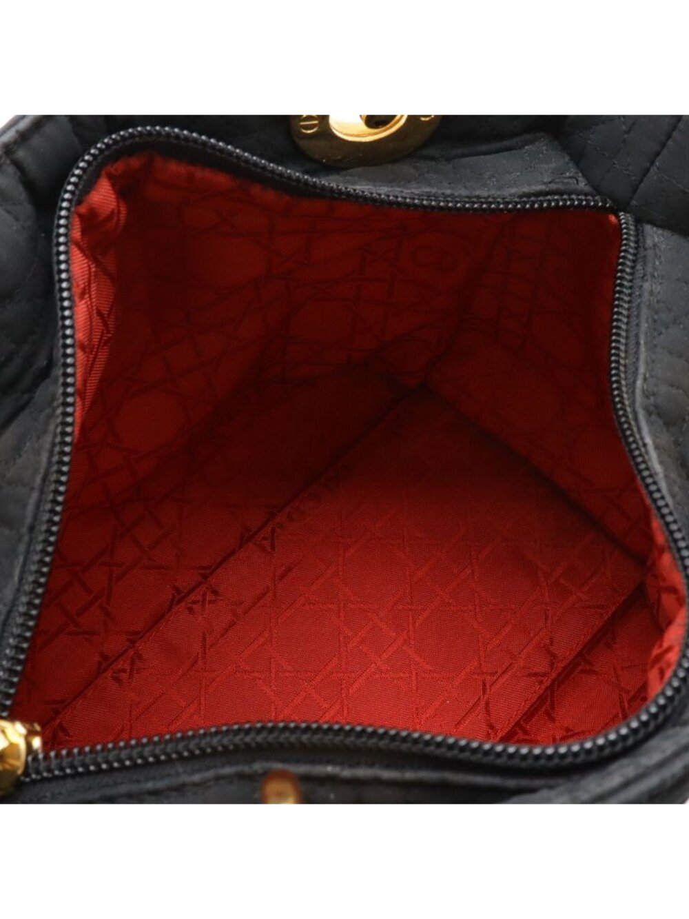 Dior Cannage Tote Nylon Black Gold - Picture 7 of 8